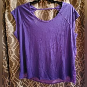 MTA Sport Purple workout top. Size 1X